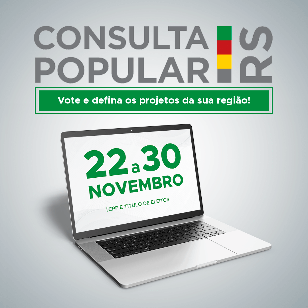 VOTAÇÃO DA CONSULTA POPULAR INICIOU HOJE